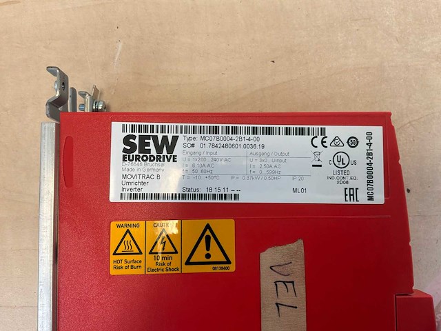Sew mc07b008-2b1-4-00 frequentieregelaar - afbeelding 3 van  3