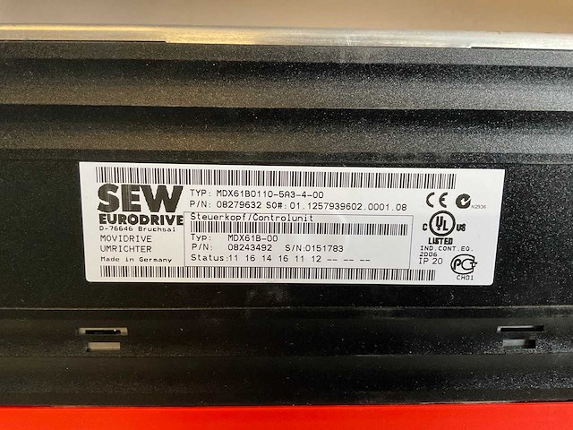 Sew movidrive mdx61b0110-5a3-4-00 frequentie-omvormer - afbeelding 2 van  2