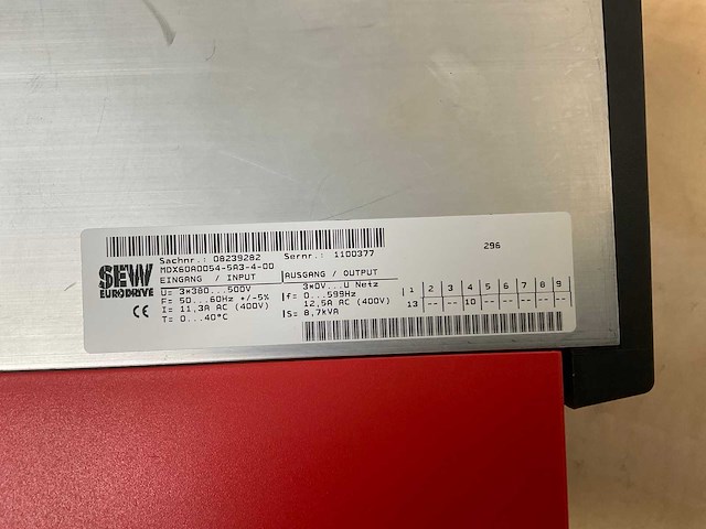 Sew movitrac mdx60a0054-5a3-4-00 frequentieregelaar - afbeelding 3 van  3