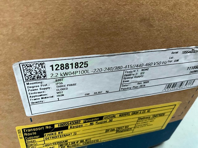 Sew / weg elektromotor (3x) - afbeelding 6 van  11