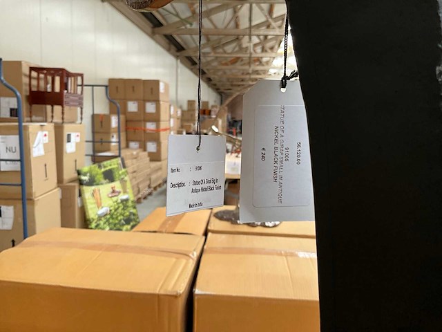 Sfd giraffe decoratie beeld set van 2, 96 en 80 cm hoog. - afbeelding 3 van  3