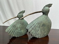 Sfd vogel decoratie beeld (2x) - afbeelding 1 van  3