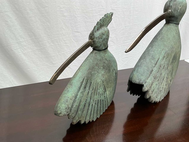 Sfd vogel decoratie beeld (2x) - afbeelding 2 van  3