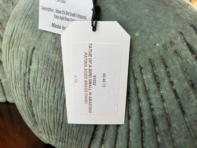 Sfd vogel decoratie beeld (2x) - afbeelding 3 van  3