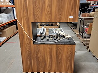 Sfeerhaard elektrisch, bruin - afbeelding 2 van  5