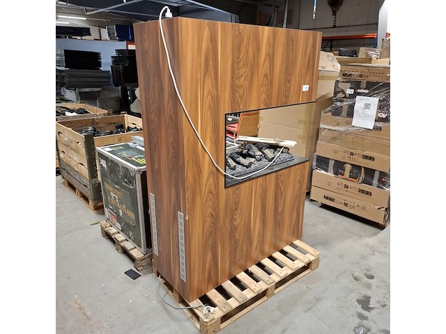 Sfeerhaard elektrisch, bruin - afbeelding 3 van  5