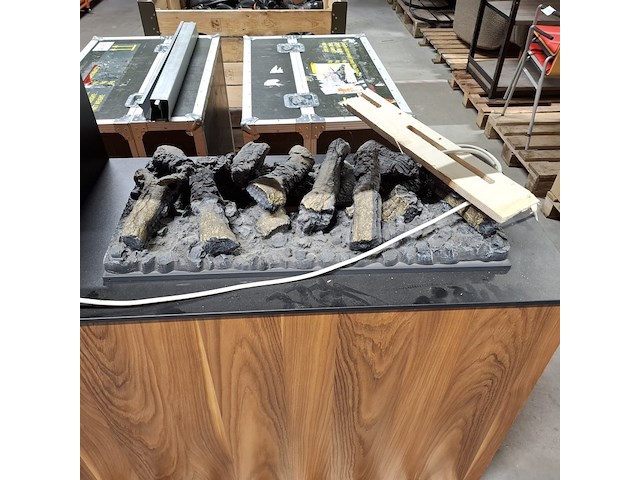 Sfeerhaard elektrisch, bruin - afbeelding 5 van  5