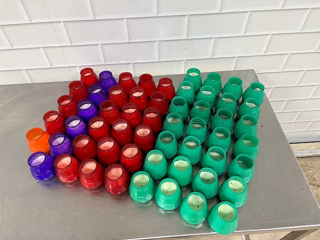 Sfeerkaars in glas (55x) - afbeelding 2 van  4