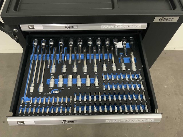 Sg tools - gereedschapswagen 7 laden 253 pcs gereedschap - afbeelding 8 van  12