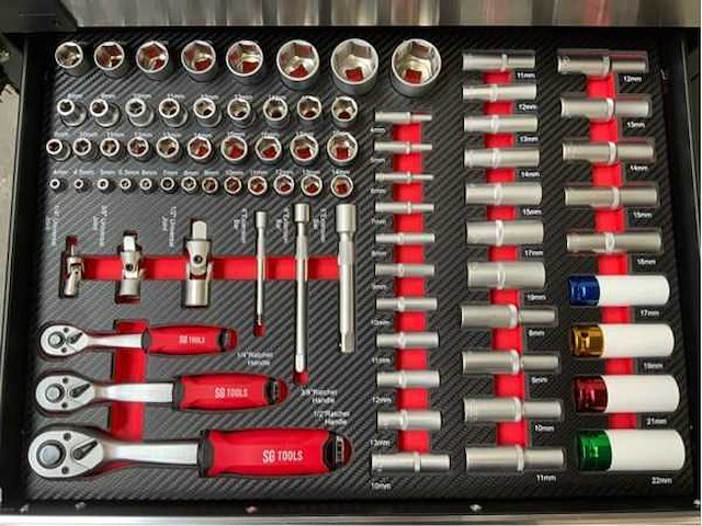 Sg tools gereedschapswagen 274-delig - afbeelding 12 van  14