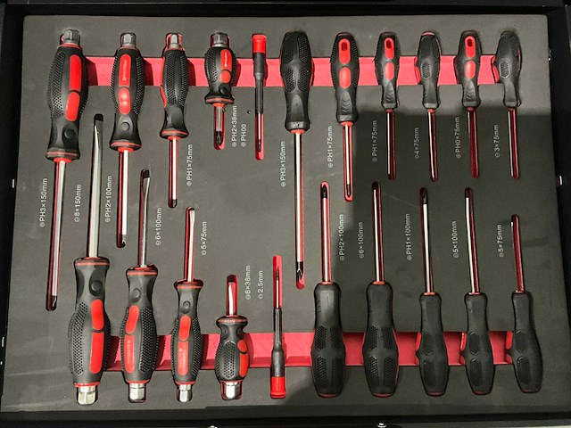 Sg werkzeuge - blackline - 2026 - 266 stuks - gereedschapswagen - afbeelding 4 van  15