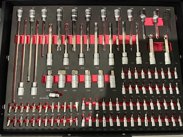 Sg werkzeuge - blackline - 2026 - 266 stuks - gereedschapswagen - afbeelding 22 van  23