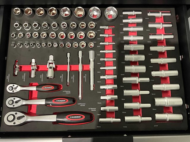 Sg werkzeuge - blackline - 2026 - 266 stuks - gereedschapswagen - afbeelding 20 van  23