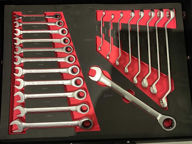 Sg werkzeuge - blackline - 2026 - 266 stuks - gereedschapswagen - afbeelding 1 van  22