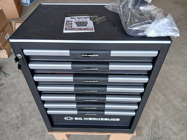 Sg werkzeuge - blackline - gereedschapswagen - afbeelding 1 van  9