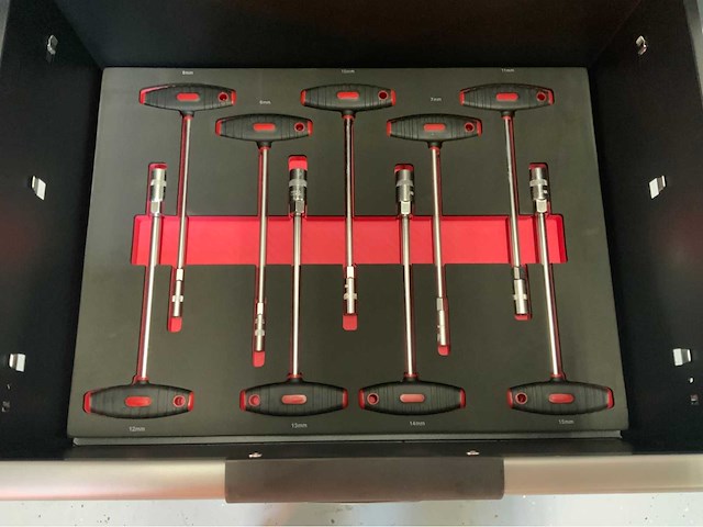 Sg werkzeuge - gereedschapswagen 7 laden 266 pcs gereedschap - afbeelding 3 van  16