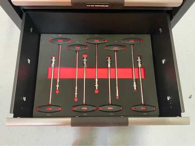 Sg werkzeuge - gereedschapswagen 7 laden 266 pcs gereedschap - afbeelding 3 van  8