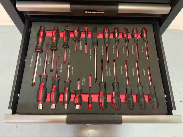 Sg werkzeuge - gereedschapswagen 7 laden 266 pcs gereedschap - afbeelding 15 van  16
