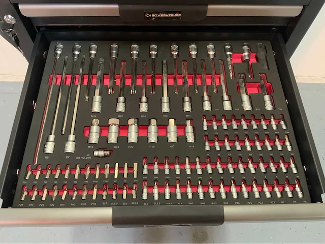 Sg werkzeuge - gereedschapswagen 7 laden 266 pcs gereedschap - afbeelding 12 van  15