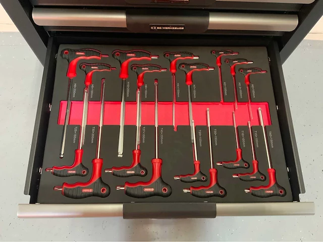 Sg werkzeuge - gereedschapswagen 7 laden 266 pcs gereedschap - afbeelding 9 van  16