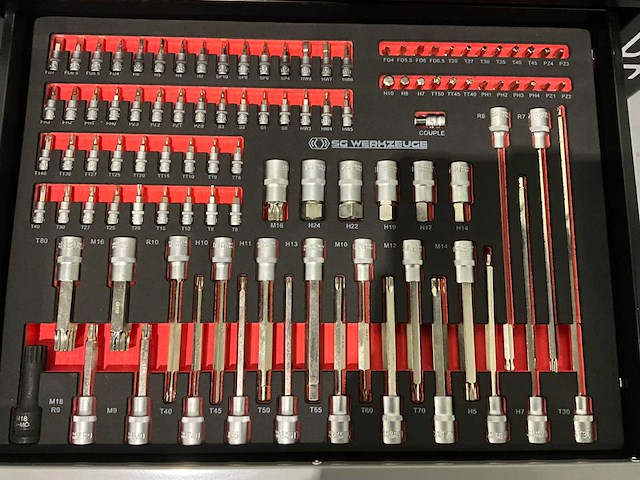 Sg werkzeuge - sg10-25l - 2026 - 258 stuks - gereedschapswagen - afbeelding 22 van  23