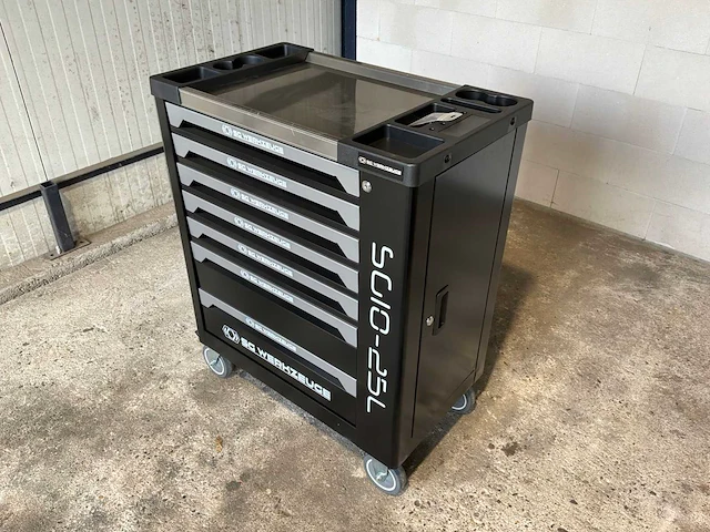 Sg werkzeuge 25l gereedschapswagen 258pcs - afbeelding 1 van  8