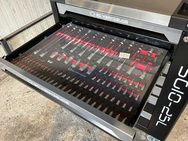 Sg werkzeuge 25l gereedschapswagen 258pcs - afbeelding 3 van  8