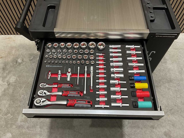 Sg werkzeuge 7/7 laden 258 pieces sg10-25l gereedschapswagen - afbeelding 14 van  66