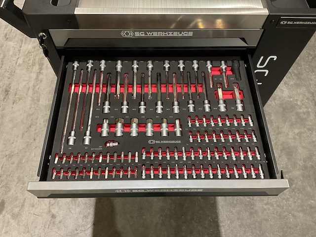 Sg werkzeuge 7/7 laden 258 pieces sg10-25l gereedschapswagen - afbeelding 2 van  66