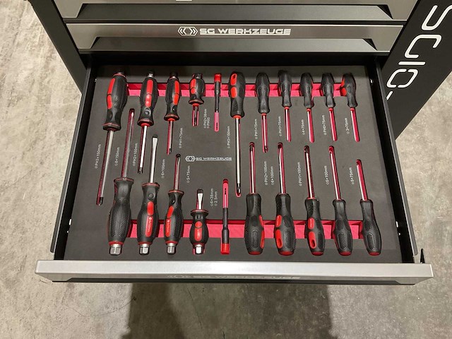 Sg werkzeuge 7/7 laden 258 pieces sg10-25l gereedschapswagen - afbeelding 3 van  66