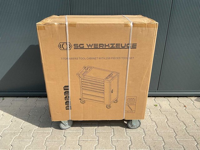 Sg werkzeuge 7/7 laden 258 pieces sg10-25l gereedschapswagen - afbeelding 7 van  66