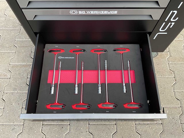 Sg werkzeuge 7/7 laden 258 pieces sg10-25l gereedschapswagen - afbeelding 58 van  66
