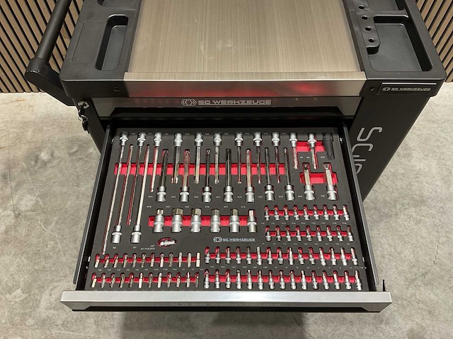 Sg werkzeuge 7/7 laden 258 pieces sg10-25l gereedschapswagen - afbeelding 7 van  63