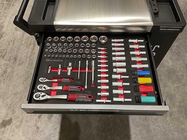 Sg werkzeuge 7/7 laden 258 pieces sg10-25l gereedschapswagen - afbeelding 29 van  63