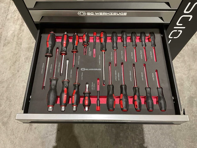 Sg werkzeuge 7/7 laden 258 pieces sg10-25l gereedschapswagen - afbeelding 35 van  66