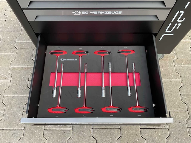 Sg werkzeuge 7/7 laden 258 pieces sg10-25l gereedschapswagen - afbeelding 63 van  66