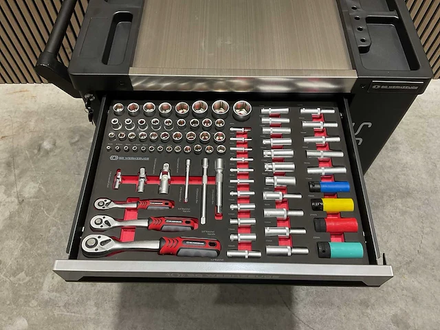 Sg werkzeuge 7/7 laden 258 pieces sg10-25l gereedschapswagen - afbeelding 7 van  66
