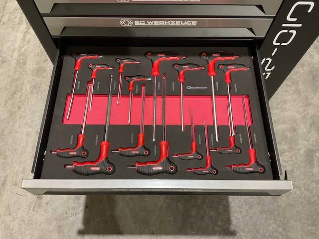 Sg werkzeuge 7/7 laden 258 pieces sg10-25l gereedschapswagen - afbeelding 36 van  66