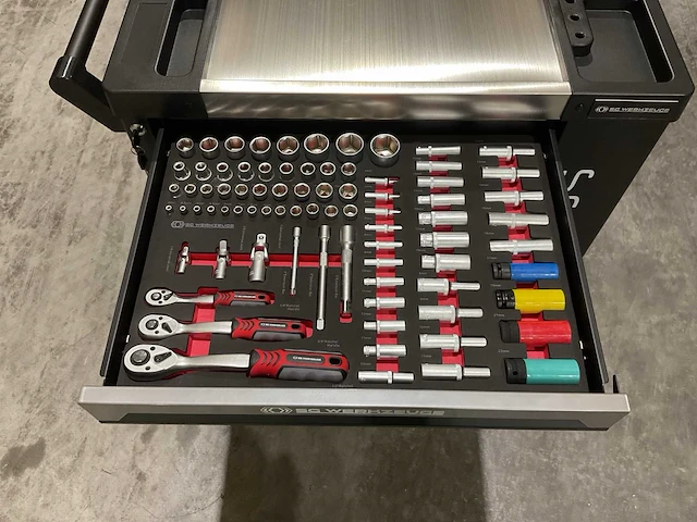 Sg werkzeuge 7/7 laden 258 pieces sg10-25l gereedschapswagen - afbeelding 26 van  42