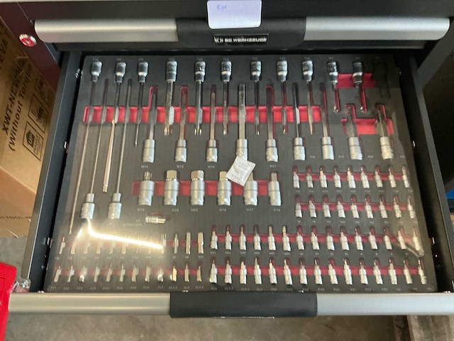 Sg werkzeuge gereedschapswagen 266-delig - afbeelding 8 van  9