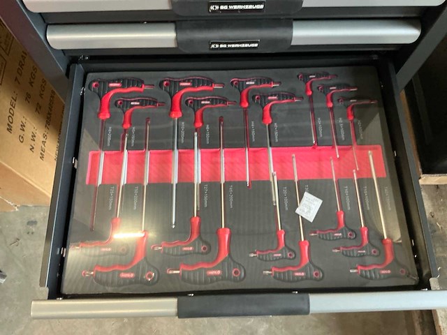 Sg werkzeuge gereedschapswagen 266-delig - afbeelding 4 van  6