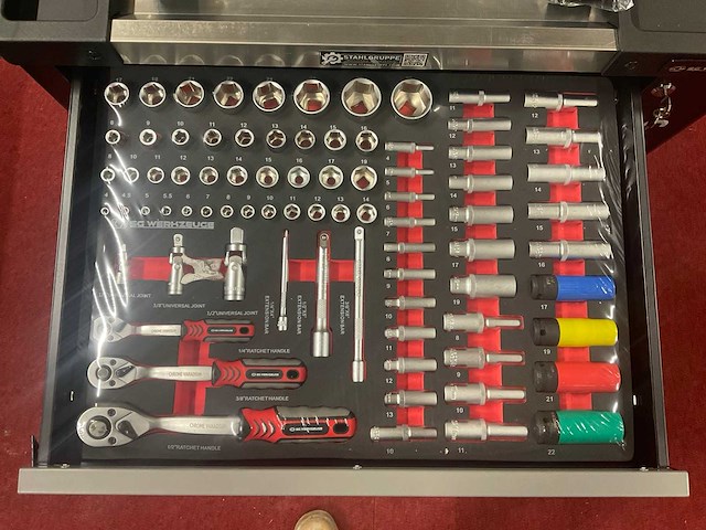 Sg werkzeuge gereedschapswagen gevuld nieuw - afbeelding 10 van  13