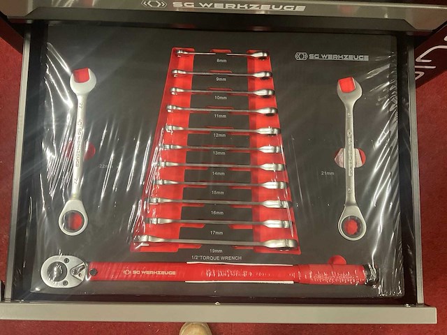 Sg werkzeuge gereedschapswagen gevuld nieuw - afbeelding 12 van  13