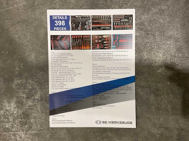 Sg werkzeuge sg14-24 xxl gereedschapswagen - afbeelding 9 van  18