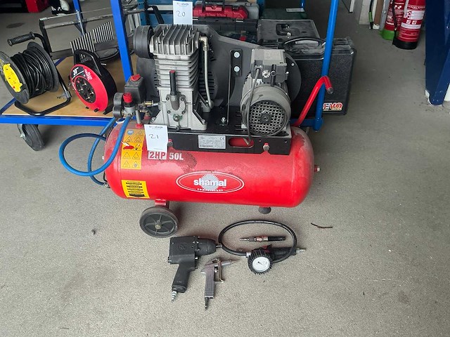 Shamal em/80 2pk/270/50 230v luchtcompressor - afbeelding 1 van  2