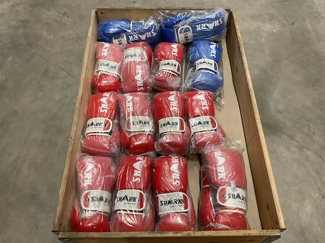Shark partij bokshandschoenen, 14 paar - afbeelding 1 van  4