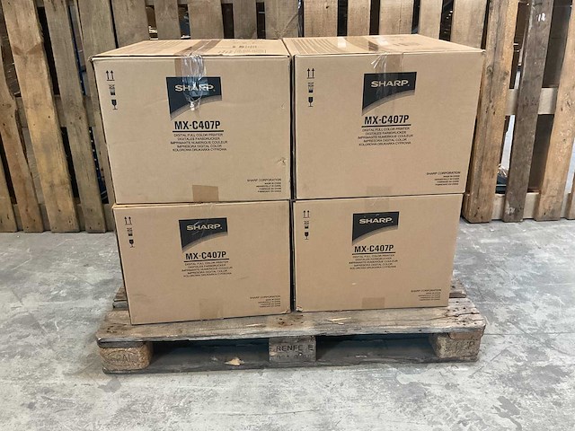 Sharp - mx-c407p - printer - printer & scanner (4x) - afbeelding 1 van  4