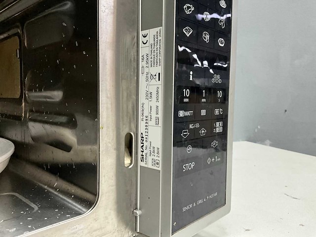Sharp - r961inw l 900 watt - combimagnetron - afbeelding 8 van  8