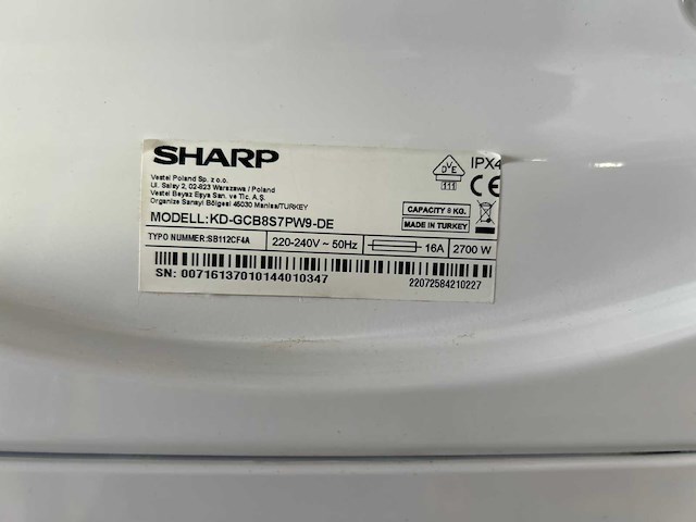Sharp droger | gorenje oven | gorenje vaatwasser | sharp wasmachine - afbeelding 10 van  13