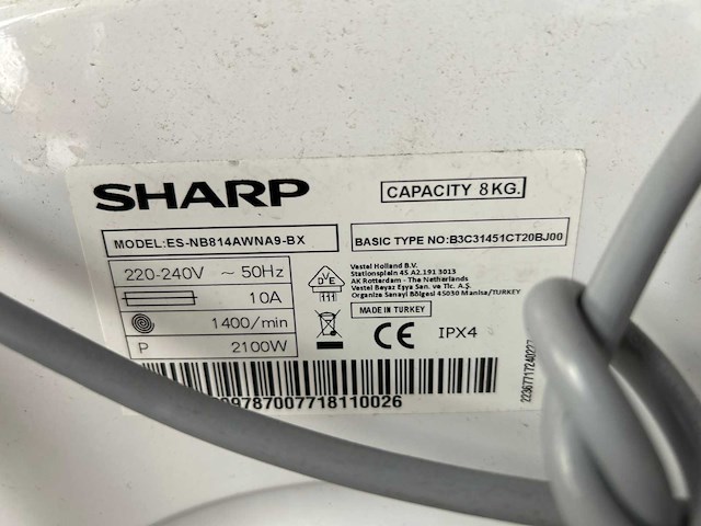 Sharp droger | gorenje oven | gorenje vaatwasser | sharp wasmachine - afbeelding 13 van  13